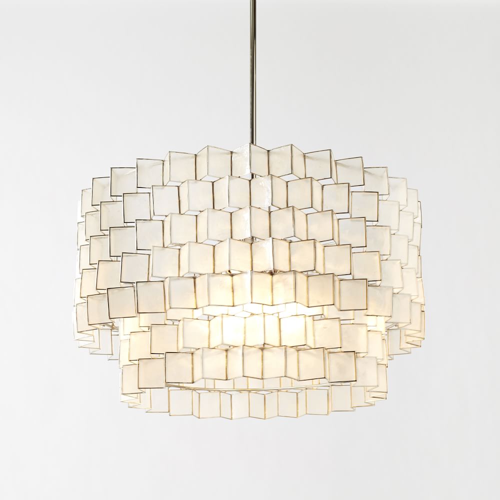 West elm shop capiz shell chandelier